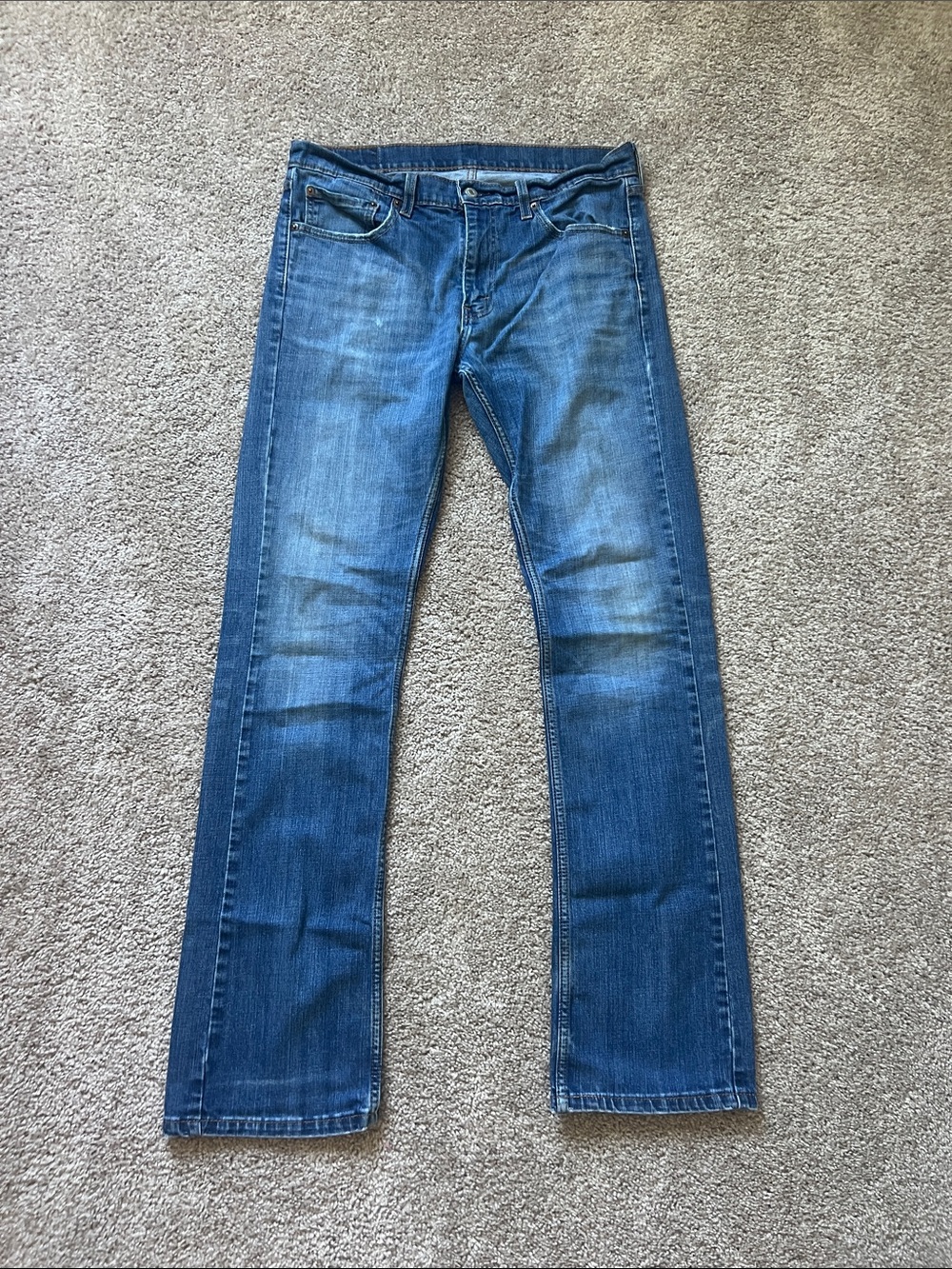 Levi's 527’s 34x36 Men's Straight Fit Blue Denim Jeans